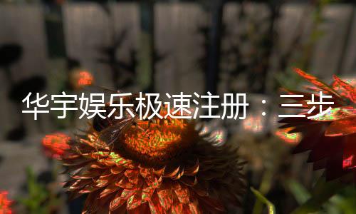 华宇娱乐极速注册：三步完成极速开户的娱乐新体验