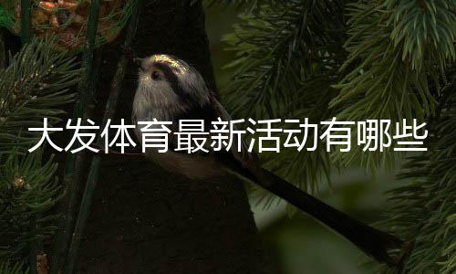 大发体育最新活动有哪些？优惠详情、参与攻略与注意事项全解析