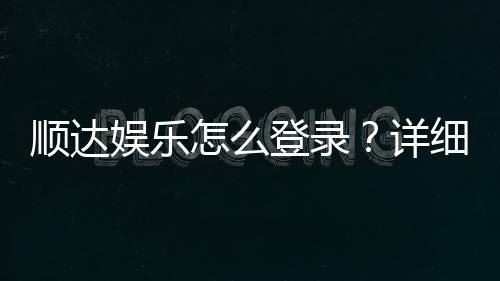 顺达娱乐怎么登录?详细步骤与常见问题解答